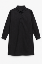 Load image into Gallery viewer, Black Denim Shirt Dress