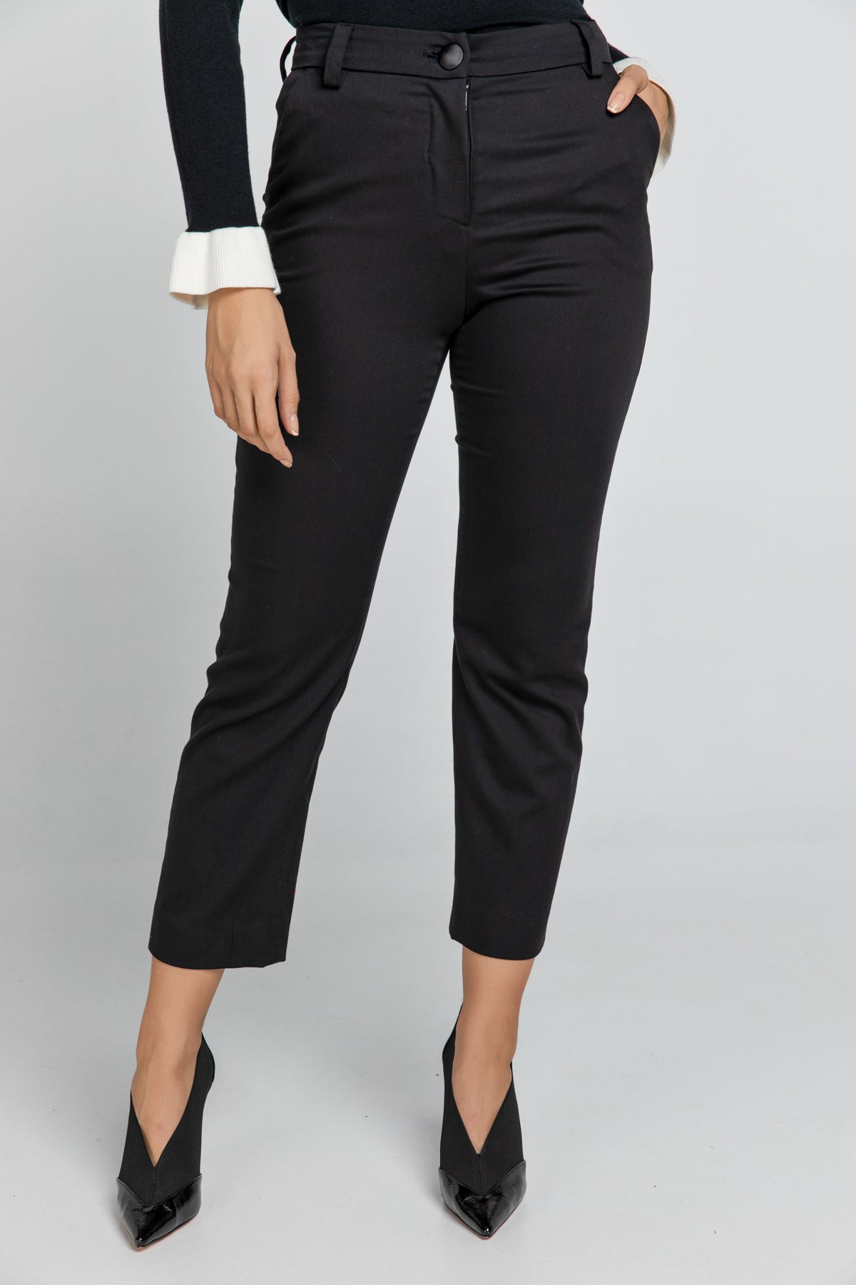 Black Gabardine Pants