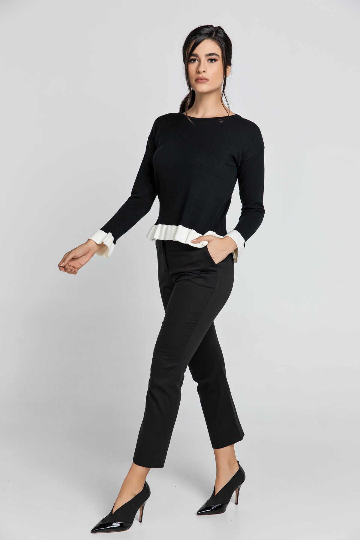 Black Gabardine Pants