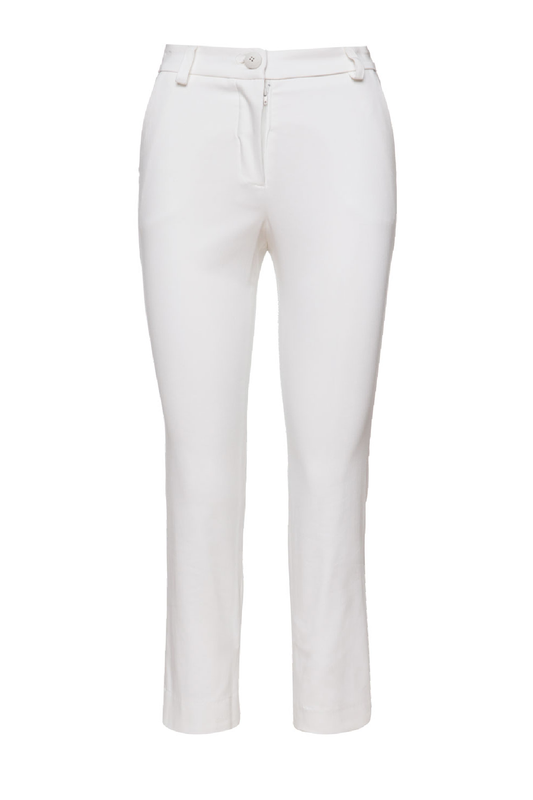 White Gabardine Pants