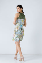Load image into Gallery viewer, A Line Khaki Floral Dress