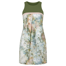 Load image into Gallery viewer, A Line Khaki Floral Dress