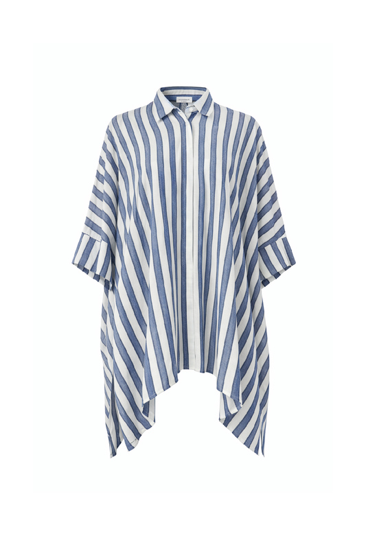 Relaxed Vertical Stripe Shirt