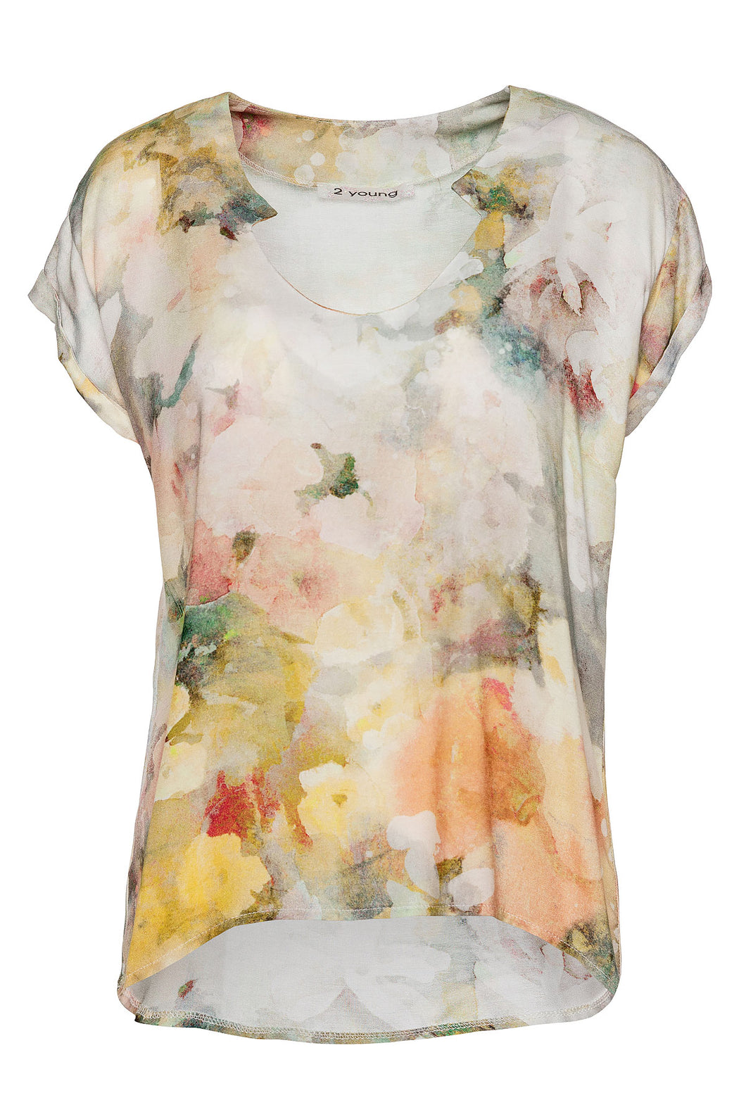 Print Cap Sleeve Top