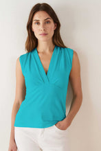 Load image into Gallery viewer, Turquoise Sleeveless Cotton Jersey Top
