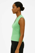 Load image into Gallery viewer, Women’s Micromodal Elastane Jersey Top with Deep V-Neck