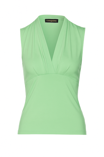 Women’s Micromodal Elastane Jersey Top with Deep V-Neck