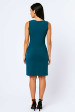Load image into Gallery viewer, Wrap Style Sleeveless Dress in Petrol