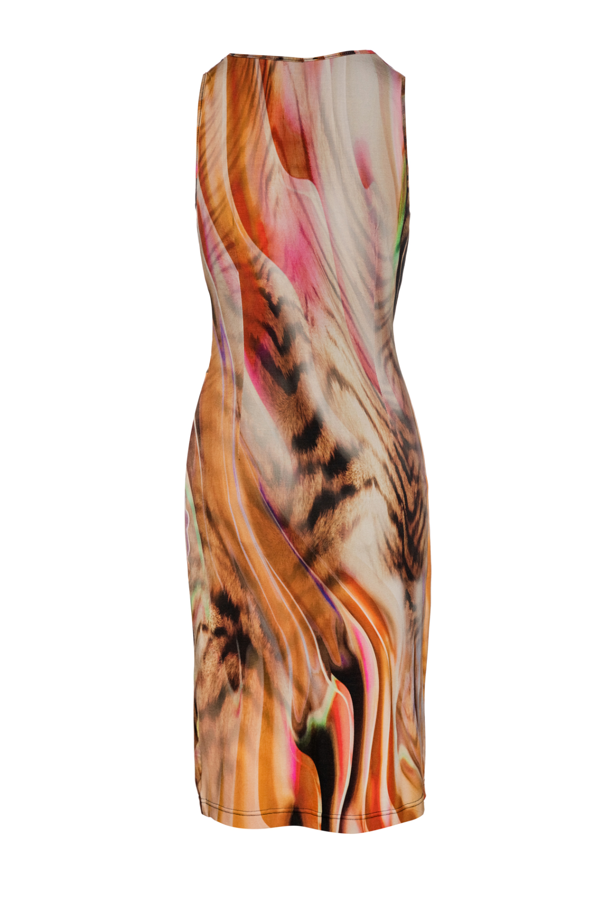 Floral Print Wrap Style Sleeveless Dress