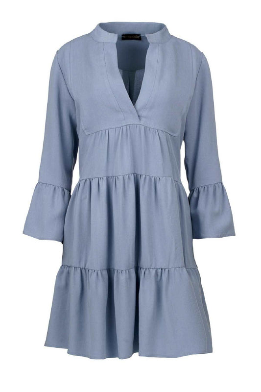 Sky Blue Loose A Line Dress