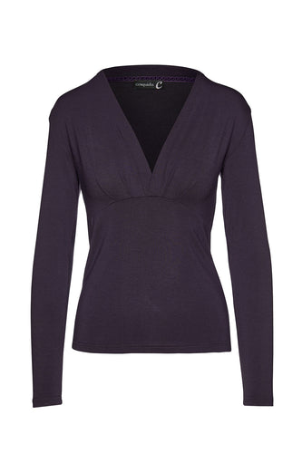 Women's Top in Lightweight Micromodal Elastane Jersey
