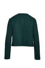 Load image into Gallery viewer, Dark Green Faux Mouflon Winter Jacket