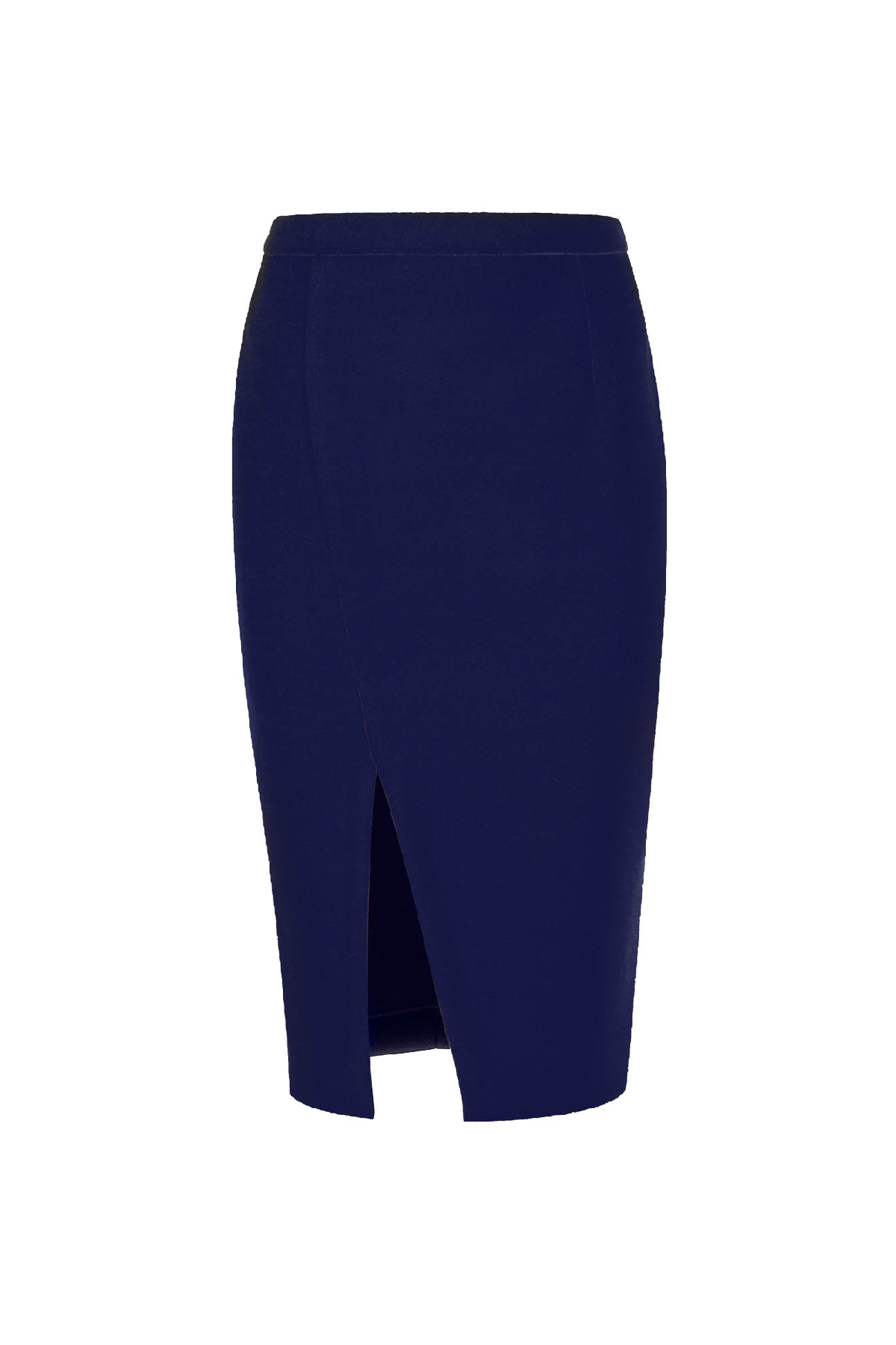 Electric Blue Faux Mouflon Pencil Skirt