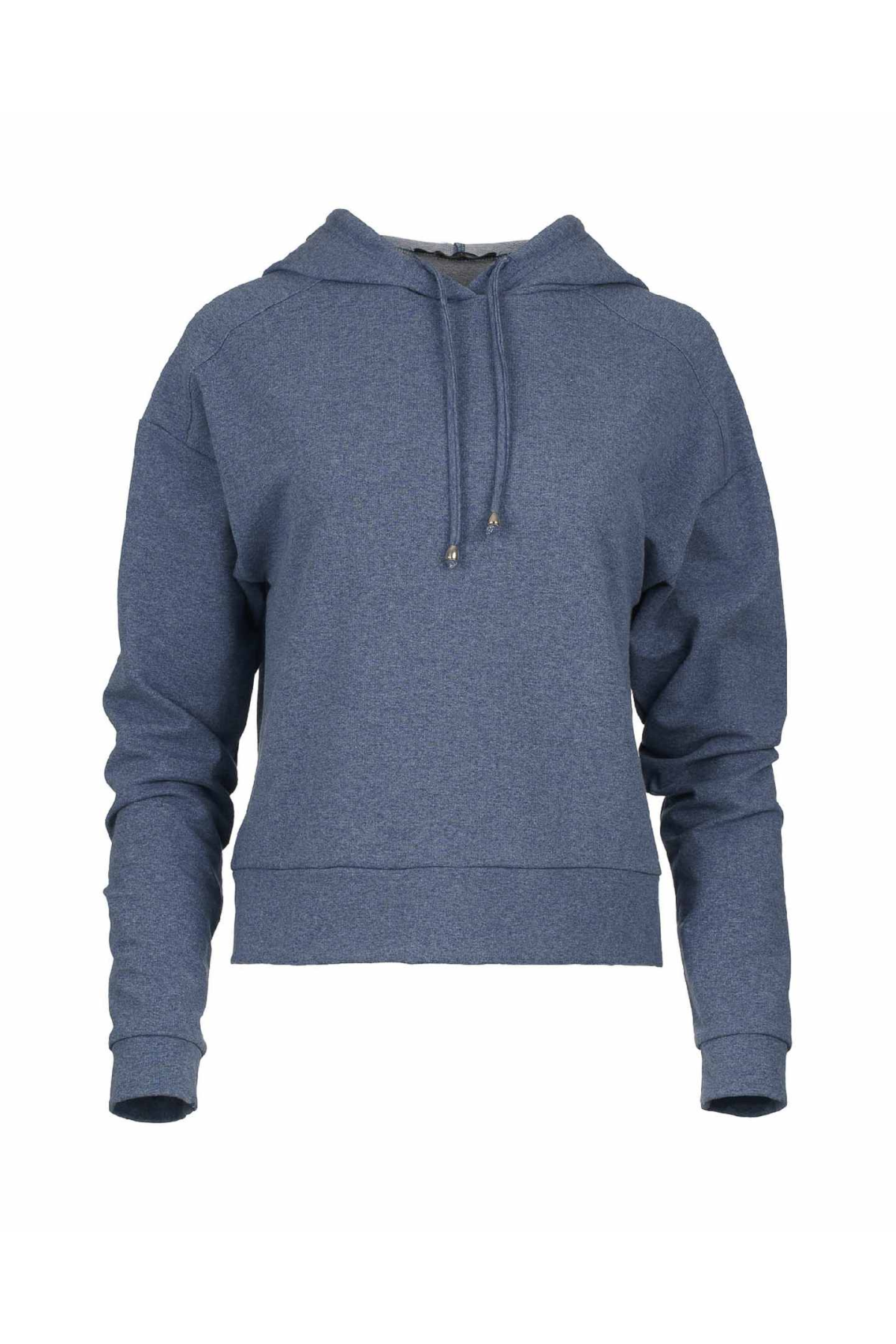 Conquista Μπλούζα Casual Μακρυμάνικη Με Κουκούλα & Κορδόνι Μονόχρωμη Μπλε C211-103-18