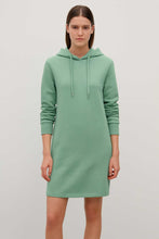 Load image into Gallery viewer, Mint Green Heavy Jersey Hoodie Dress