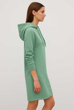 Load image into Gallery viewer, Mint Green Heavy Jersey Hoodie Dress