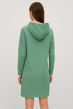 Load image into Gallery viewer, Mint Green Heavy Jersey Hoodie Dress