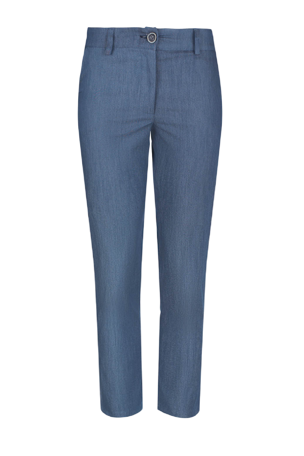 Conquista Παντελόνι 7/8 Casual Jean Με Τσέπες Με Σκίσιμο στο Τελείωμα Μονόχρωμο Μπλε C211-170-79