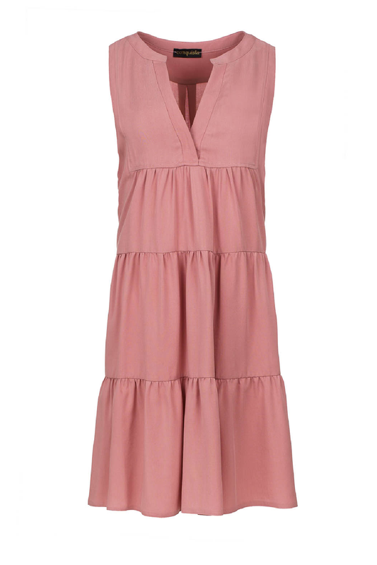 Sleeveless Dusty Pink A Line Dress