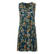Load image into Gallery viewer, Floral Sleeveless A Line Dress