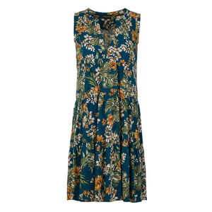 Floral Sleeveless A Line Dress