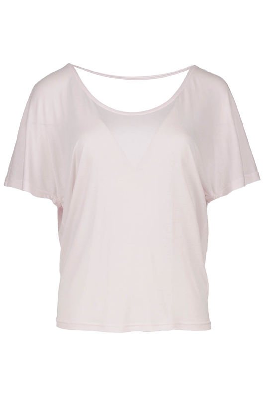 Light Pink Drape Back Top