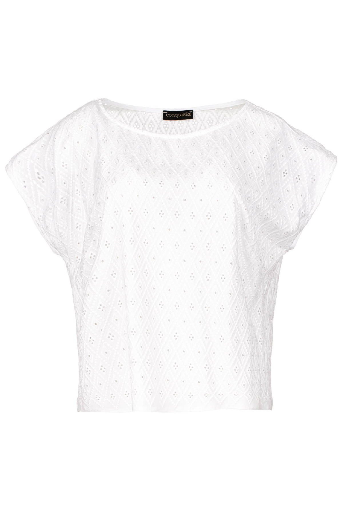 White Sleeveless Embroidered Top