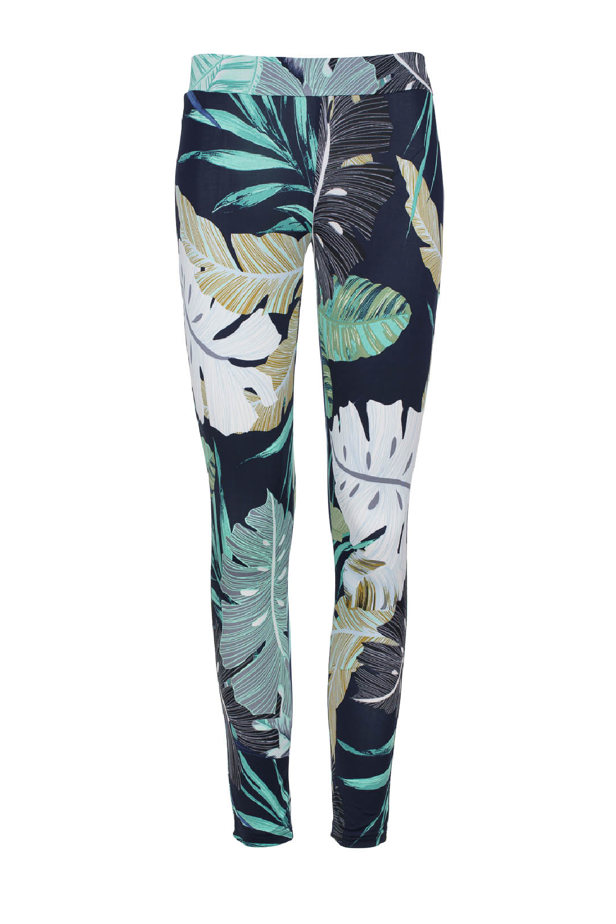 Conquista Παντελόνι Casual Εμπριμέ Floral Πολύχρωμο Μπλέ C211-390-41