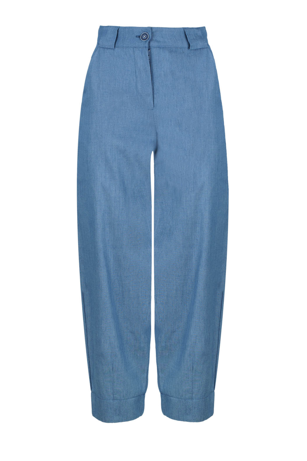 Conquista Παντελόνι Cropped Casual Με Τσέπες Μονόχρωμο Denim C220-321-18
