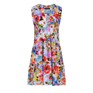 Poplin Floral Sleeveless Dress