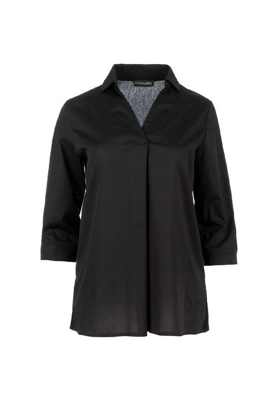 Black V Neck Top
