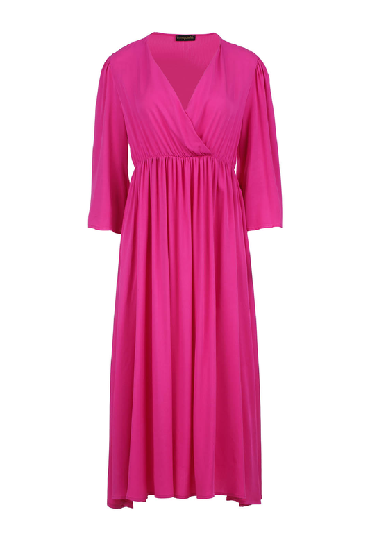 Fuchsia Empire Line Dress