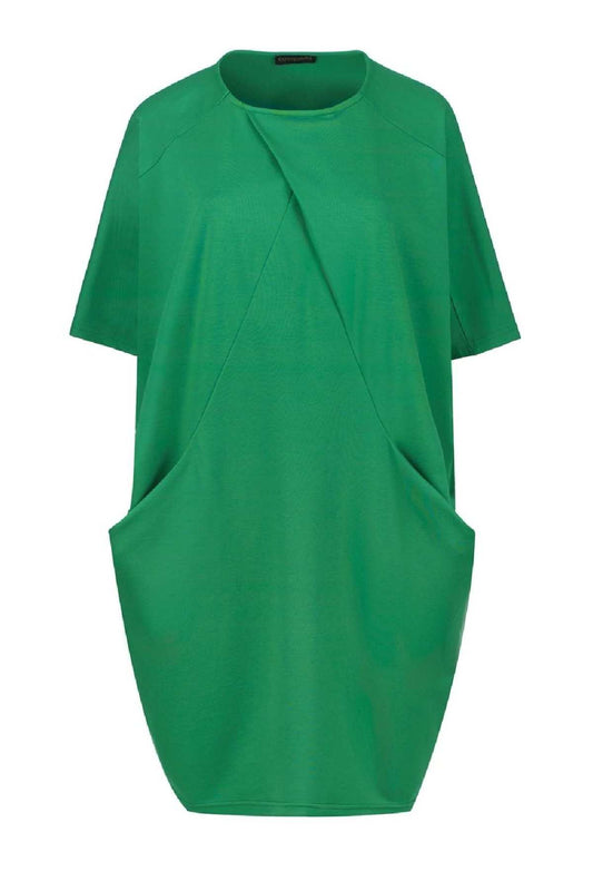 Green Punto di Roma Batwing Dress