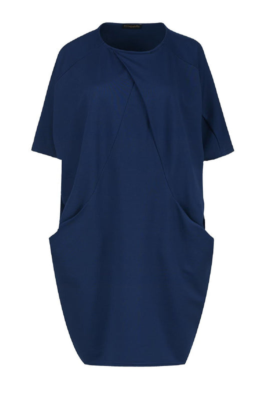 Μπλε φόρεμα Punto di Roma Batwing