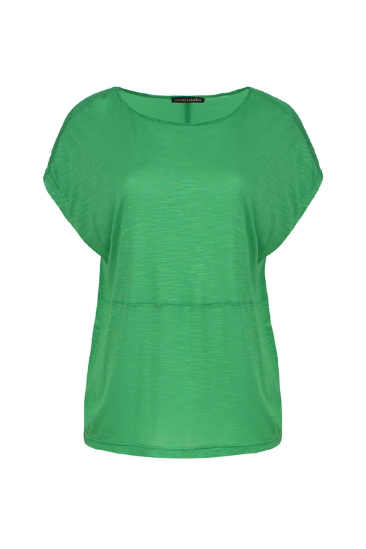 Green Stretch Jersey Sleeveless Top