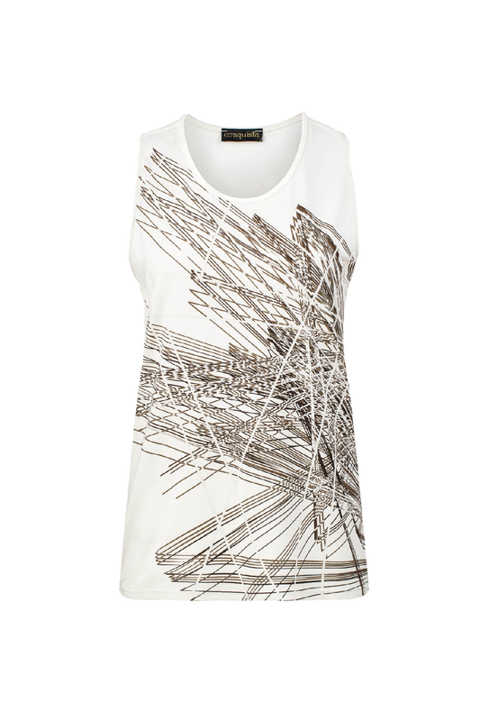 Geometric Linear Art Tank Top