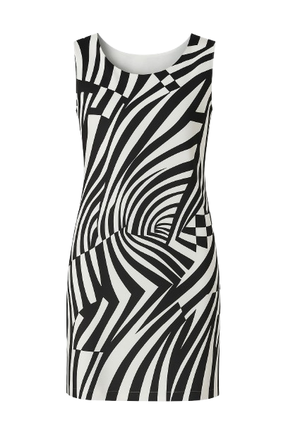 Zebra Print Shift Dress