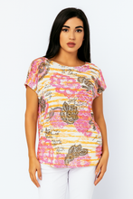 Load image into Gallery viewer, Oversized Cotton Ripstop Egg-Shaped Blouse with Ethnic Print