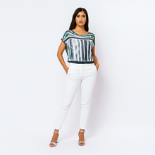 Load image into Gallery viewer, Printed Egg-Shaped Jersey Top – Soft Viscose Blend