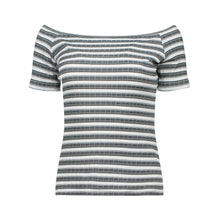 Load image into Gallery viewer, Off-Shoulder Striped Casual Top