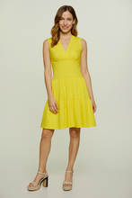 Load image into Gallery viewer, Yellow Sleeveless V-Neck Jersey Dress