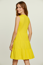 Load image into Gallery viewer, Yellow Sleeveless V-Neck Jersey Dress