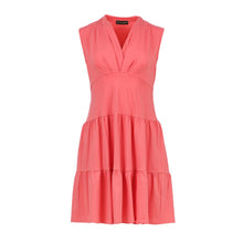 Load image into Gallery viewer, Coral Sleeveless V-Neck Jersey Dress
