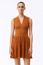 Load image into Gallery viewer, Cinnamon Brown Micromodal-Blend Jersey Sleeveless Dress