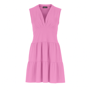 Orchid Sleeveless V-Neck Jersey Dress s