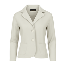 Load image into Gallery viewer, Tailored Stretch Gabardine Blazer – Cotton Viscose Blend