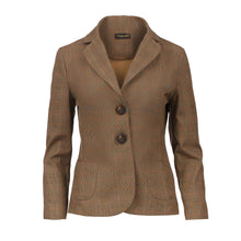 Load image into Gallery viewer, 100% Cotton Checked Fitted Blazer