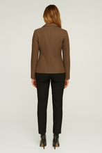 Load image into Gallery viewer, Brown Stretch Cotton Gabardine Blazer – Conquista