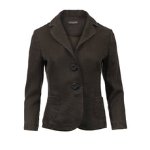 Load image into Gallery viewer, Women&#39;s Tencel Blazer with Wrist-Length Sleeves – Dark Olive