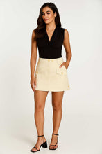 Load image into Gallery viewer, Beige Cotton-Elastane Gabardine Utility Skirt